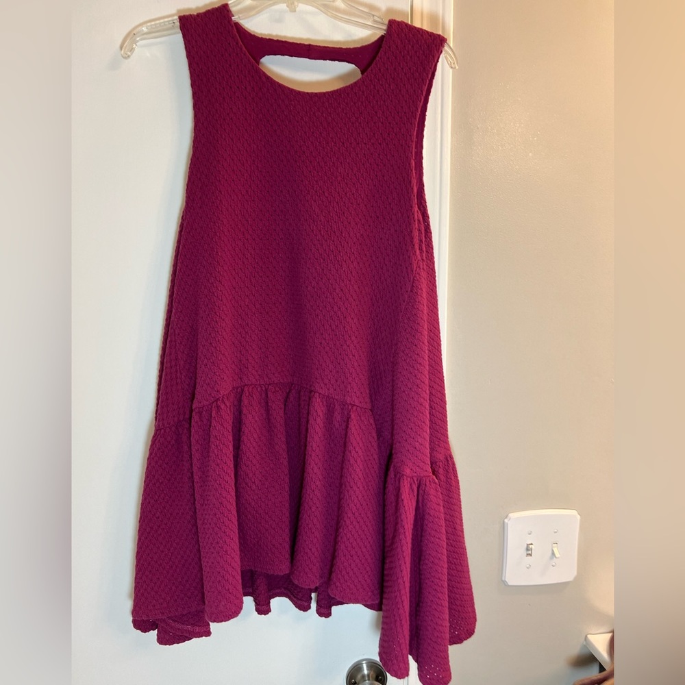 Free People Women's (Size XS) Mini Purple Sleeveless Dress